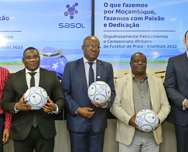 Beach Soccer Africa Cup of Nations Mozambique Sasol sponsorship announcement