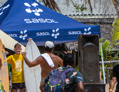 Mozambique Tofo Surf Series participants