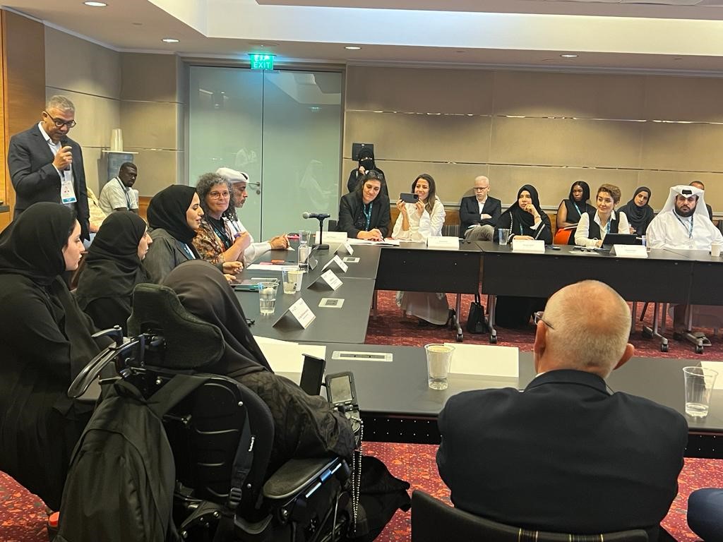 Stakeholders at Accessible Qatar's AI Roundtable